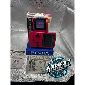 Pink gameboy color in box! Great condition!